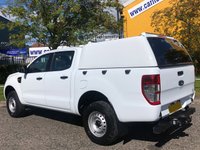 USED 2017 67 FORD RANGER PICKUP 2.2 XL 4X4 D/CAB TDCI 150 BHP REAR CANOPY Euro-6 