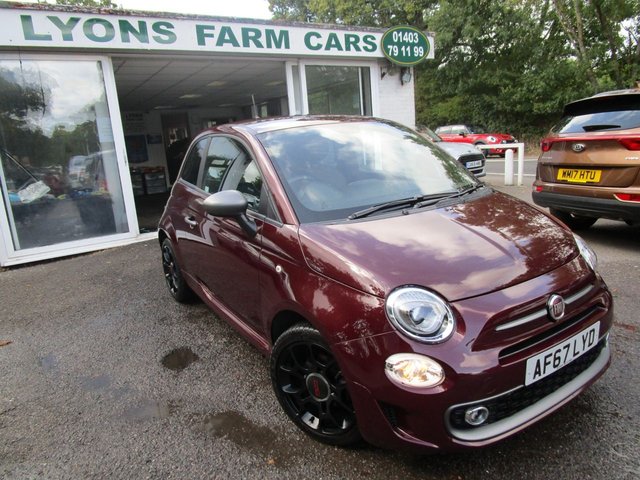 2017 67 Fiat 500 0.9 TWINAIR S (SPORT) 3d 105 BHP NEW SHAPE *FULL LEATHER + 16