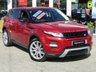 USED 2012 12 LAND ROVER RANGE ROVER EVOQUE 2.2 SD4 DYNAMIC LUX 5d 190 BHP Finished in FIRENZE RED with contrasting BLACK/RED HEATED LEATHER Trim. This Evoque comes from one of the most desirable brands on the market today. It is great looking, Fun to drive and a comfortable SUV has features which include, PANORAMIC ROOF, DIGITAL TV, DAB, 20" ALLOYS, NAV, DAB, LEATHER MEMORY SEATS, POWER FOLDING MIRRORS, REAR VIEW CAMERA and Tinted Windows. MARSHALL LANDROVER DEALER SERVICED at 15948 miles, 32409 miles, 50026 miles, 72193 miles, 88459 miles, 106810 miles AND ON ARRIVAL