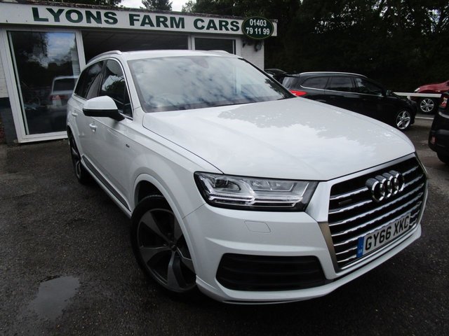 2016 66 Audi Q7 3.0 TDI QUATTRO S LINE 5d 215 BHP 4x4 AUTOMATIC 7 SEATER