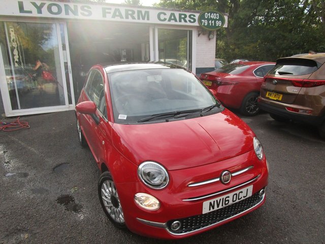 2016 16 Fiat 500 1.2 LOUNGE 3d 69 BHP NEW SHAPE