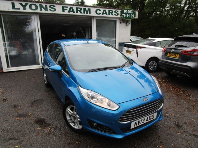 2013 13 Ford Fiesta 1.0 ZETEC 3d 99 BHP
