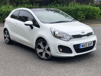 USED 2012 12 KIA RIO 1.4 CRDI 3 ECODYNAMICS 3d 88 BHP VERY WELL MAINTAINED++LOVELY DRIVE