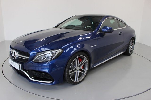 2016 66 Mercedes-Benz C Class 4.0 AMG C 63 S PREMIUM 2d AUTO-BURMESTER SOUND,-HEAD UP DISPLAY-HEATED BLACK LEATHER-PANORAMIC SUNROOF-ELECTRIC MEMORY SEATS-ELECTRIC FOLDING MIRRORS-BLUETOOTH-CRUISE CONTROL-SATNAV-PARKING SENSORS-DAB RADIO-CLIMATE CONTROL