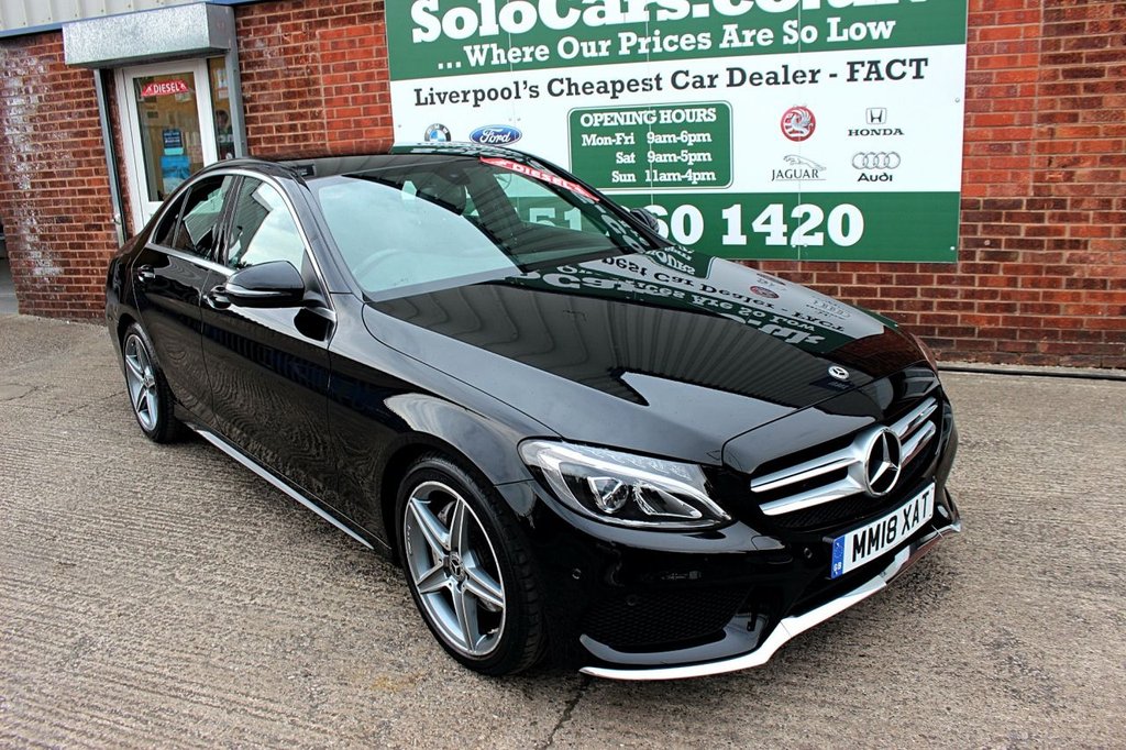 2018 18 MERCEDES-BENZ C-CLASS 2.1 C 220 D AMG LINE 4d AUTO 170 BHP