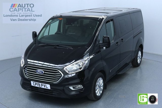 2019 19 FORD TOURNEO CUSTOM 2.0 320 Titanium L2 Auto 130 BHP 9 Seats Minibus Low Emission