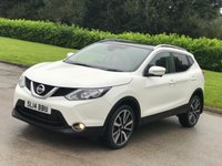 USED 2014 14 NISSAN QASHQAI 1.6 DCI TEKNA 5d 128 BHP LEATHER + SAT NAV + GLASS ROOF