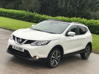 USED 2014 14 NISSAN QASHQAI 1.6 DCI TEKNA 5d 128 BHP LEATHER + SAT NAV + GLASS ROOF