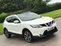 USED 2014 14 NISSAN QASHQAI 1.6 DCI TEKNA 5d 128 BHP LEATHER + SAT NAV + GLASS ROOF
