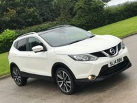 USED 2014 14 NISSAN QASHQAI 1.6 DCI TEKNA 5d 128 BHP LEATHER + SAT NAV + GLASS ROOF