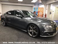 USED 2013 13 AUDI A7 3.0 TDI QUATTRO BLACK EDITION 5d 309 BHP FREE UK DELIVERY*VIDEO AVAILABLE* FINANCE ARRANGED* PART EX*HPI CLEAR