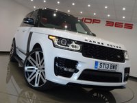 USED 2013 13 LAND ROVER RANGE ROVER 3.0 TD V6 (258 BHP) AUTOBIOGRAPHY AUTO 4X4 (S/S)..COLOSSAL SPEC..24 INCH BARUGZAI..FULL SVO BODYKIT..PANORAMIC SUNROOF..REAR ENTERTAINMENT..COLLOSAL SPEC..SIMPLY STUNNING !! 24"BARUGZAI ALLOYS + FULL SVO BODYKIT + RED LEATHER