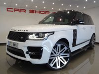 USED 2013 13 LAND ROVER RANGE ROVER 3.0 TD V6 (258 BHP) AUTOBIOGRAPHY AUTO 4X4 (S/S)..COLOSSAL SPEC..24 INCH BARUGZAI..FULL SVO BODYKIT..PANORAMIC SUNROOF..REAR ENTERTAINMENT..COLLOSAL SPEC..SIMPLY STUNNING !! 24"BARUGZAI ALLOYS + FULL SVO BODYKIT + RED LEATHER