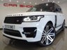 USED 2013 13 LAND ROVER RANGE ROVER 3.0 TD V6 (258 BHP) AUTOBIOGRAPHY AUTO 4X4 (S/S)..COLOSSAL SPEC..24 INCH BARUGZAI..FULL SVO BODYKIT..PANORAMIC SUNROOF..REAR ENTERTAINMENT..COLLOSAL SPEC..SIMPLY STUNNING !! 24"BARUGZAI ALLOYS + FULL SVO BODYKIT + RED LEATHER