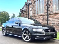 USED 2014 14 AUDI A4 2.0 TDI BLACK EDITION START/STOP 4d 148 BHP SAT NAV+19 ALLOYS+PRIVACY GLASS