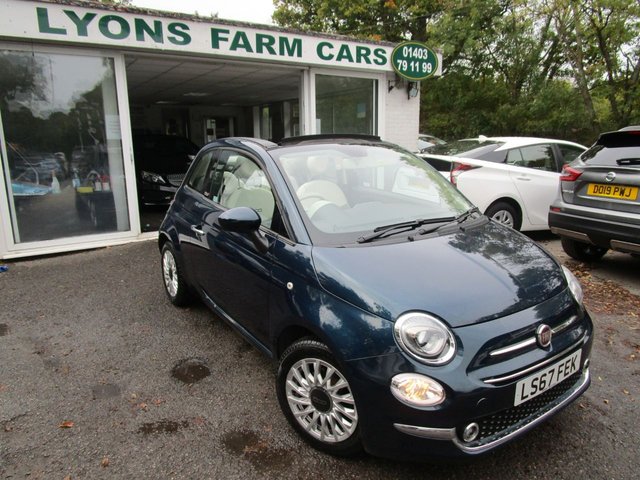 2017 67 Fiat 500 0.9 TWINAIR CONVERTIBLE LOUNGE 3d 85 BHP NEW SHAPE *CRUISE + DAB*