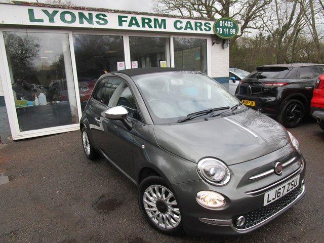 2017 67 Fiat 500c 1.2 CONVERTIBLE LOUNGE 3d 69 BHP NEW SHAPE *CHROME PACK*