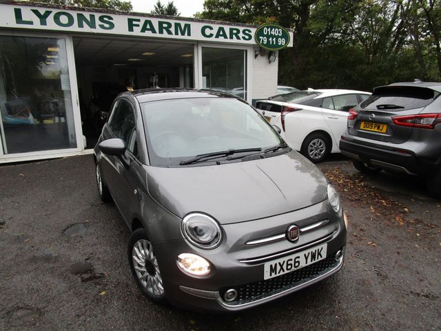 2016 66 Fiat 500 0.9 TWINAIR LOUNGE 3d 105 BHP NEW SHAPE 6 SPEED *SAT NAV + DAB*
