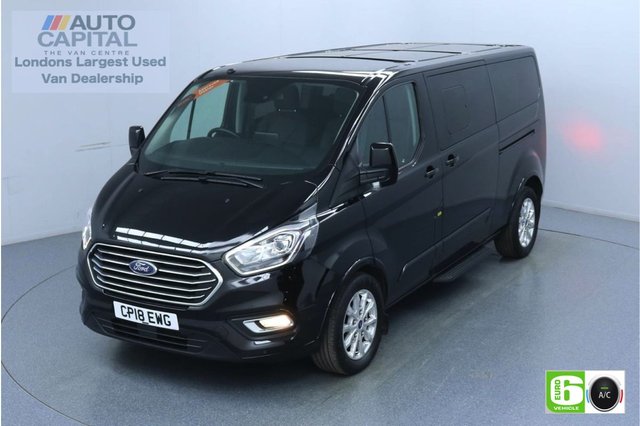 2018 18 FORD TOURNEO CUSTOM 2.0 310 Titanium L2 130 BHP 9 Seats Minibus Euro 6 Low Emission