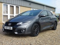 USED 2017 17 HONDA CIVIC 1.6 I-DTEC SR 5d 118 BHP www.suffolkcarcentre.co.uk - Located a Reydon