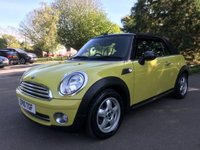 USED 2010 10 MINI CONVERTIBLE 1.6 ONE 2d 98 BHP Low Insurance Group, Low Mileage !