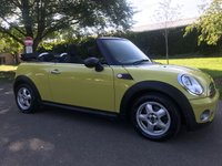 USED 2010 10 MINI CONVERTIBLE 1.6 ONE 2d 98 BHP Low Insurance Group, Low Mileage !
