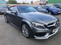 USED 2017 67 MERCEDES-BENZ C CLASS 2.1 C 250 D AMG LINE PREMIUM PLUS 2d 201 BHP Amazing Looking Mercedes c250 with Cranberry red leather and roof