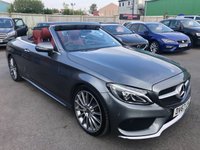USED 2017 67 MERCEDES-BENZ C CLASS 2.1 C 250 D AMG LINE PREMIUM PLUS 2d 201 BHP Amazing Looking Mercedes c250 with Cranberry red leather and roof