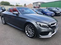 USED 2017 67 MERCEDES-BENZ C CLASS 2.1 C 250 D AMG LINE PREMIUM PLUS 2d 201 BHP Amazing Looking Mercedes c250 with Cranberry red leather and roof