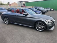 USED 2017 67 MERCEDES-BENZ C CLASS 2.1 C 250 D AMG LINE PREMIUM PLUS 2d 201 BHP Amazing Looking Mercedes c250 with Cranberry red leather and roof
