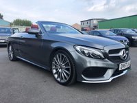 USED 2017 67 MERCEDES-BENZ C CLASS 2.1 C 250 D AMG LINE PREMIUM PLUS 2d 201 BHP Amazing Looking Mercedes c250 with Cranberry red leather and roof
