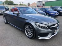 USED 2017 67 MERCEDES-BENZ C CLASS 2.1 C 250 D AMG LINE PREMIUM PLUS 2d 201 BHP Amazing Looking Mercedes c250 with Cranberry red leather and roof