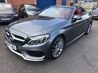 USED 2017 67 MERCEDES-BENZ C CLASS 2.1 C 250 D AMG LINE PREMIUM PLUS 2d 201 BHP Amazing Looking Mercedes c250 with Cranberry red leather and roof