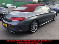 USED 2017 67 MERCEDES-BENZ C CLASS 2.1 C 250 D AMG LINE PREMIUM PLUS 2d 201 BHP Amazing Looking Mercedes c250 with Cranberry red leather and roof