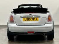 USED 2010 10 MINI CONVERTIBLE 1.6 COOPER 2d 122 BHP Pure Silver , Leather Punch , 17" Alloy Wheels ,