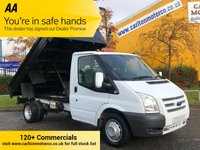 USED 2014 14 FORD TRANSIT 350m TDCi 100 TIPPER STEEL BODY DRW  