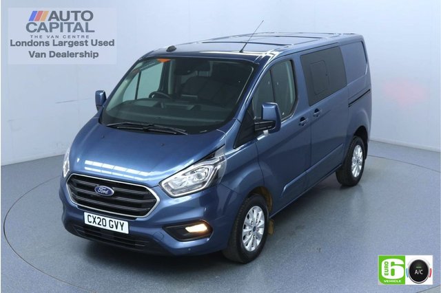 2020 20 FORD TRANSIT CUSTOM 2.0 320 Limited Auto EcoBlue 130 Bhp L1 H1 6 Seats Combi Low Emission