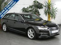 USED 2017 17 AUDI A4 2.0 AVANT TDI ULTRA S LINE 5d 188 BHP SAT NAV PART LEATHER INTERIOR