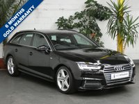 USED 2017 17 AUDI A4 2.0 AVANT TDI ULTRA S LINE 5d 188 BHP SAT NAV PART LEATHER INTERIOR