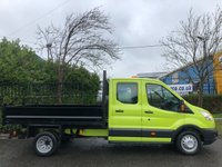 USED 2015 15 FORD TRANSIT 350 TDCi 125 L3 D/CAB TIPPER 6 SEAT DRW  