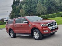 USED 2016 16 FORD RANGER 2.2 LIMITED 4X4 DCB TDCI 4d 158 BHP GENUINE LOW MILES ** NO VAT **