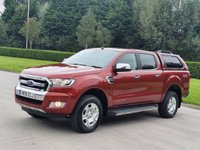 USED 2016 16 FORD RANGER 2.2 LIMITED 4X4 DCB TDCI 4d 158 BHP GENUINE LOW MILES ** NO VAT **
