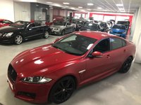 USED 2015 15 JAGUAR XF 2.2 D R-SPORT BLACK 4d 200 BHP * CLIMATE * 20 INCH ALLOYS * 3 SERVICES  * FRESH MOT *