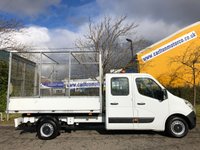USED 2013 63 RENAULT MASTER 2.3 LL35 DCI 150 D/CAB TIPPER CAGED REFUGE BODY 