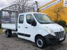 USED 2013 63 RENAULT MASTER 2.3 LL35 DCI 150 D/CAB TIPPER CAGED REFUGE BODY 