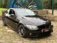 USED 2010 60 BMW 3 SERIES 3.0 325D M SPORT 2d 202 BHP EVER POPULAR 325D 3.0 M/SPORT 6SPD-AUTOMATIC/STEP (SAT-NAV) METALLIC BLACK WITH FULL BLACK LEATHER AND FULL SERVICE HISTORY