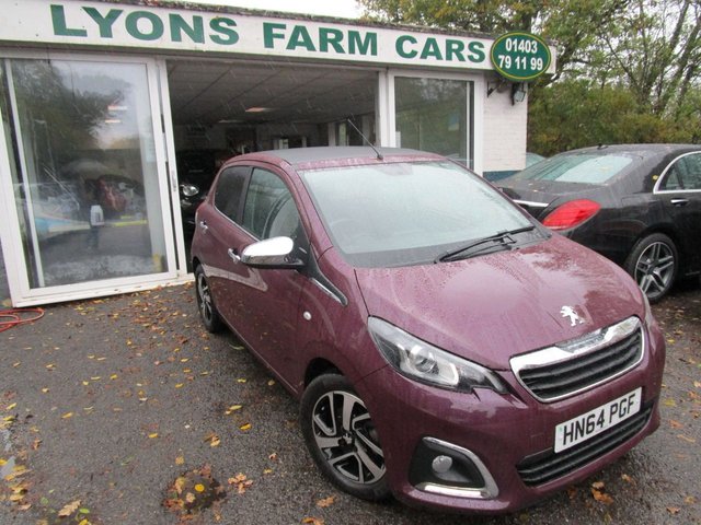 2015 64 Peugeot 108 1.2 ALLURE TOP 5d 82 BHP CONVERTIBLE