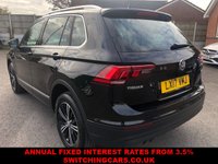 USED 2017 17 VOLKSWAGEN TIGUAN 2.0 SE TDI BLUEMOTION TECHNOLOGY 4MOTION DSG 5d 188 BHP AUTOMATIC, 4 WHEEL DRIVE, FULL VW HISTORY