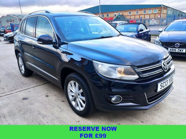 2013 13 VOLKSWAGEN TIGUAN 2.0 SE TDI BLUEMOTION TECHNOLOGY 4MOTION 5d 138 BHP 7 STAMPS OF SERVICE HISTORY
