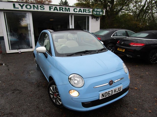 2014 63 Fiat 500c 0.9 CONVERTIBLE TWINAIR COLOUR THERAPY 3d 85 BHP